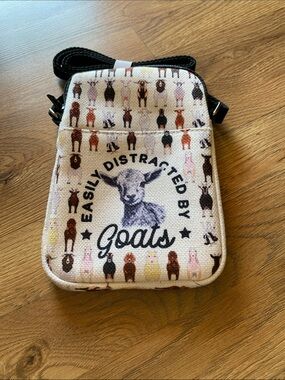 Easily Distracted by Goats Crossbody Bag